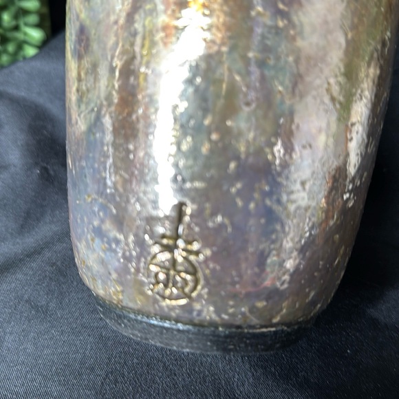 Stamped ROYCROFT RENAISSANCE Raku pottery vase - Picture 5 of 13